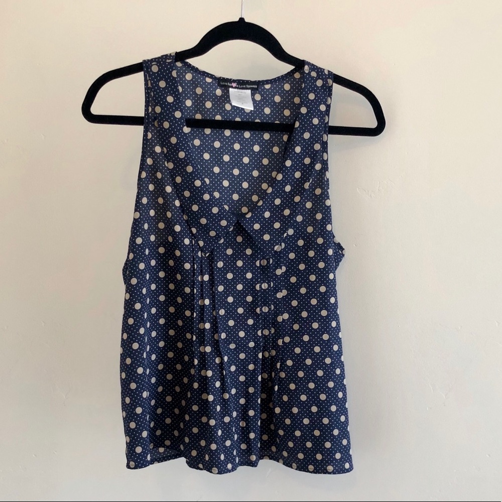 Polka Dot Blouse With Collar